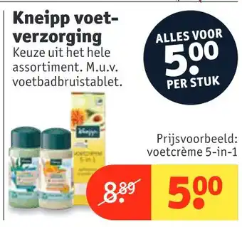 Kruidvat Kneipp voet- verzorging aanbieding