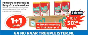 Trekpleister Pampers luierbroekjes Baby-Dry volumedoos aanbieding