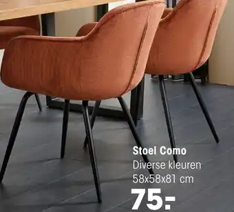 Kwantum Stoel Como aanbieding