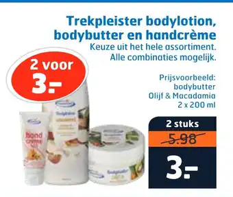 Trekpleister Trekpleister bodylotion, bodybutter en handcrème aanbieding