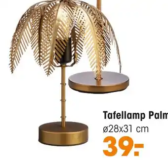 Kwantum Tafellamp Palm aanbieding