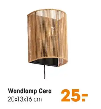 Kwantum Wandlamp Cera aanbieding