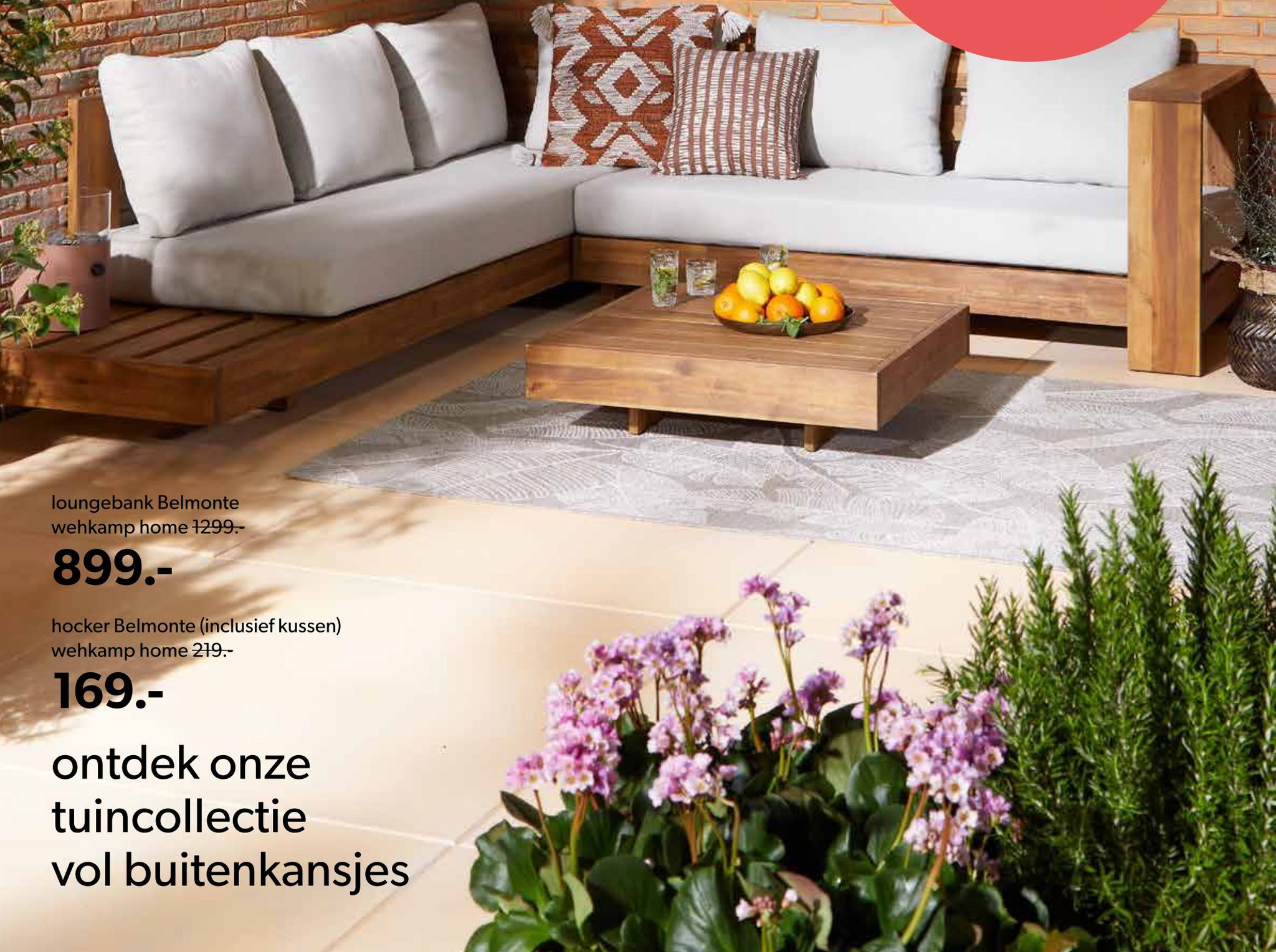 loungebank Belmonte aanbieding bij Wehkamp