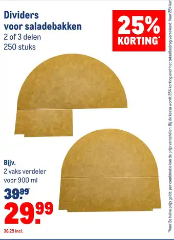 Makro Dividers voor saladebakken aanbieding