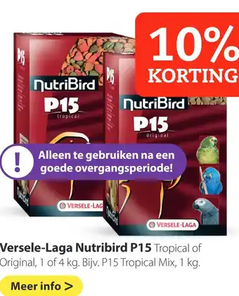 Pets Place Versele-Laga Nutribird P15 aanbieding