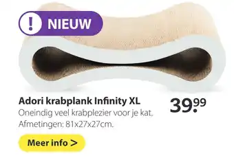 Pets Place Adori krabplank Infinity XL aanbieding