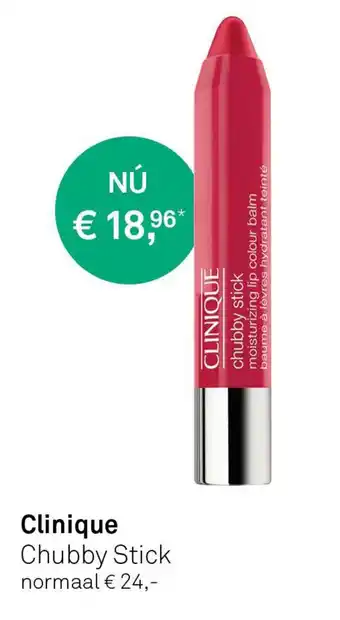 Mooi parfumerie Clinique Chubby Stick aanbieding