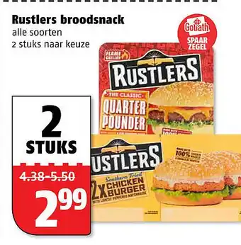 Poiesz Rustlers broodsnack aanbieding