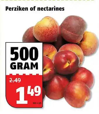 Poiesz Perziken of nectarines aanbieding