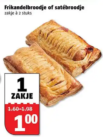 Poiesz Frikandelbroodje of satébroodje aanbieding