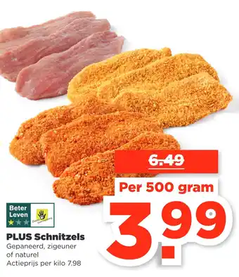 PLUS PLUS Schnitzels aanbieding