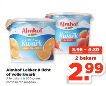 PLUS Almhof Lekker & licht of volle kwark aanbieding