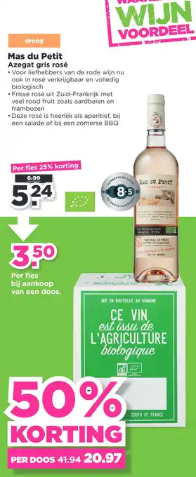 PLUS Mas du Petit Azegat gris rosé aanbieding