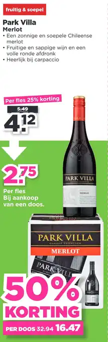 PLUS Park Villa Merlot aanbieding