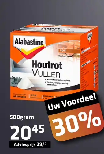 De voordeelmarkt Alabstine Houtrotvuller aanbieding