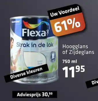 De voordeelmarkt Flexa Strak in de lak aanbieding