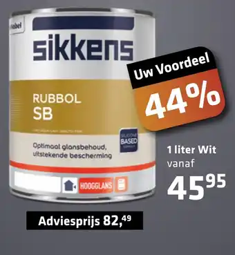 De voordeelmarkt Sikkens Rubbol Sb aanbieding