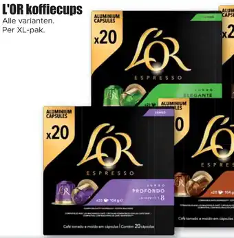 Dirk L'or koffiecups XL-pak 20 stuks aanbieding