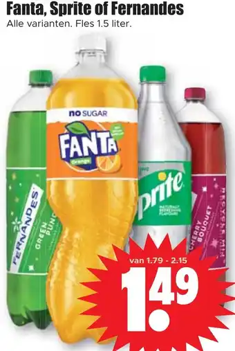 Dirk Fanta, Sprite of Fernandes 1.5L aanbieding