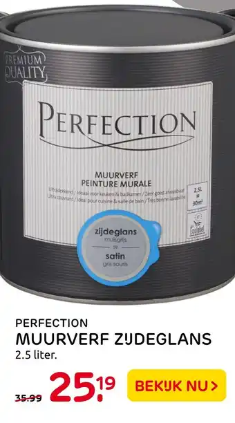 Praxis Perfection Muurverf Zijdeglans aanbieding