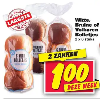 Nettorama Witte, Bruine of Volkoren Bolletjes aanbieding