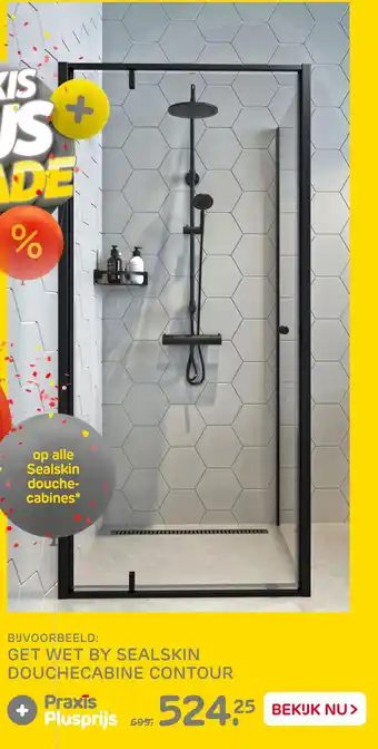 Praxis Get Wet By Sealskin Douchecabine Contour aanbieding