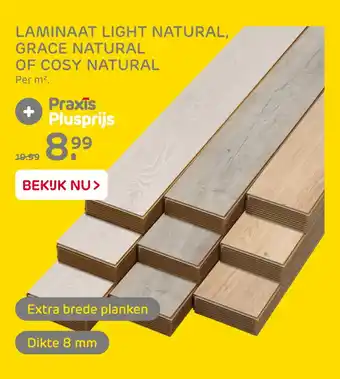 Praxis Laminaat Light Natural, Grace Natural Of Cosy Natural aanbieding