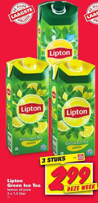 Nettorama Lipton Green Ice Tea aanbieding