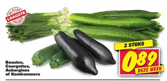 Nettorama Bosuien, Courgettes, Aubergines of Komkommers aanbieding