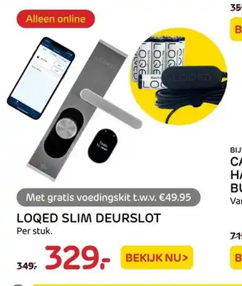 Praxis Loqed Slim Deurslot aanbieding