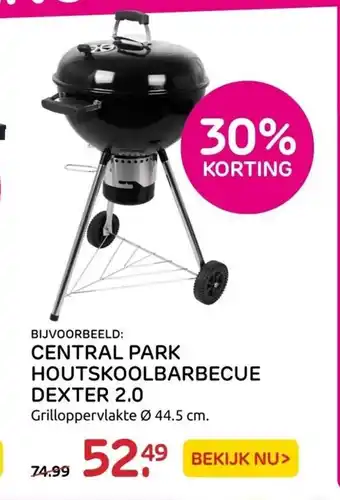 Praxis Central Park Houtskoolbarbecue Dexter 2.0 44.5 cm aanbieding