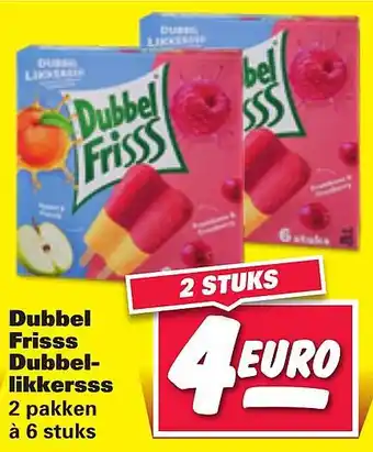 Nettorama Dubbel Frisss Dubbellikkersss aanbieding