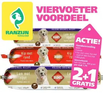 Ranzijn Hondenvoeding aanbieding