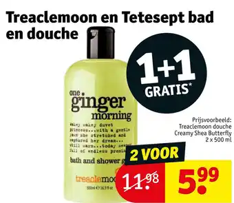 Kruidvat Treaclemoon en tetesept bad en douche aanbieding