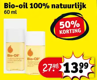 Kruidvat Bio-oil 100% natuurlijk aanbieding