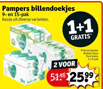 Kruidvat Pampers billendoekjes aanbieding