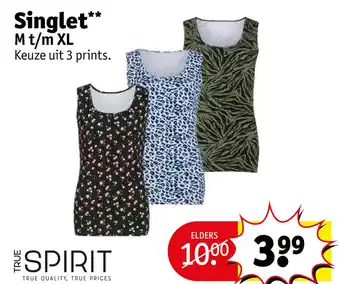 Kruidvat Singlet*** aanbieding