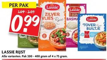 Dekamarkt Lassie rijst 200-400g of 4*75g aanbieding