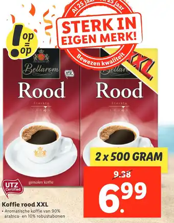 Lidl Koffie rood xxl aanbieding