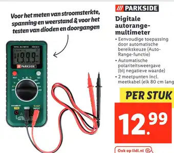 Lidl Digitale autorange- multimeter aanbieding