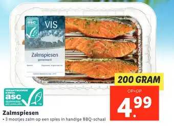 Lidl Zalmspiesen aanbieding