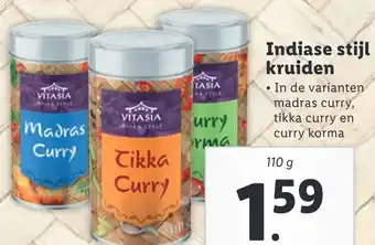 Lidl Indiase stijl kruiden aanbieding