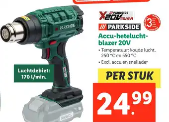 Lidl Accu-hetelucht blazer 20v aanbieding