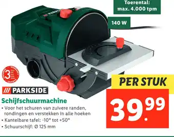 Lidl Schijfschuurmachine aanbieding