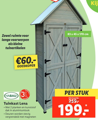 Lidl Tuinkast lena aanbieding