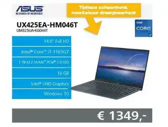 ITPRODEALS Asus ux425ea-hm046t um325ua-kg044t laptop aanbieding