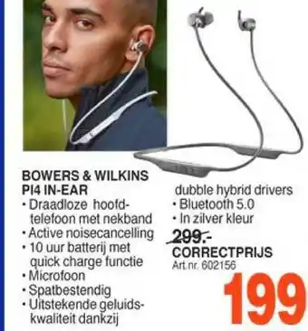 Correct Bowers & wilkins pi4 in-ear aanbieding