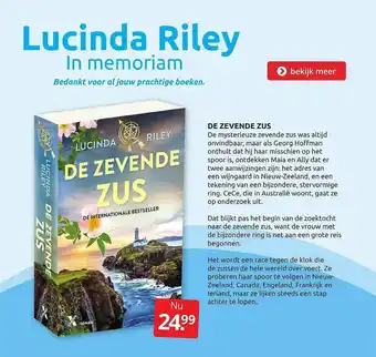 Boekenvoordeel De zevende zus - lucinda riley aanbieding