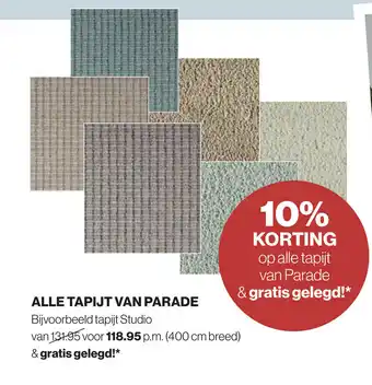 Roobol Tapijt van Parade aanbieding