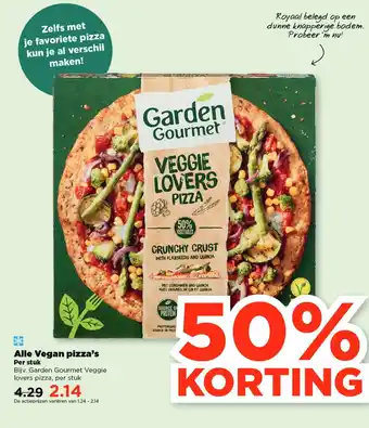 PLUS Alle vegan pizza's aanbieding